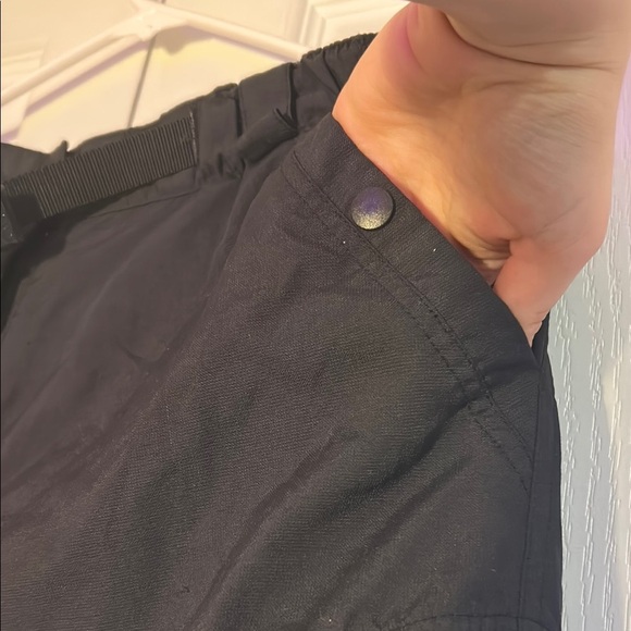 Convertible Utility Black Cargo Pants Adjustable Zipper Pockets mountain cyber - Picture 7 of 17